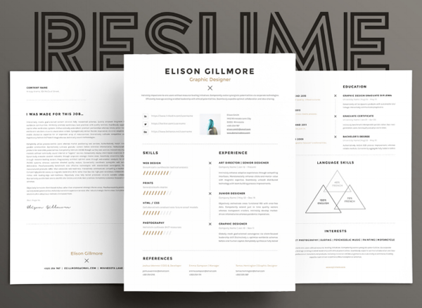 Resume and cover letter template